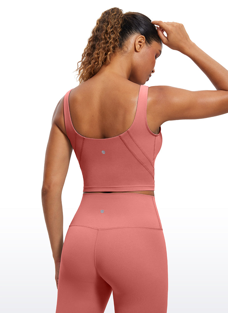 CRZ YOGA บราโยгаสำหรับผู้หญิง แบบ Low supportButterluxe Longline U-back Briar Rose
