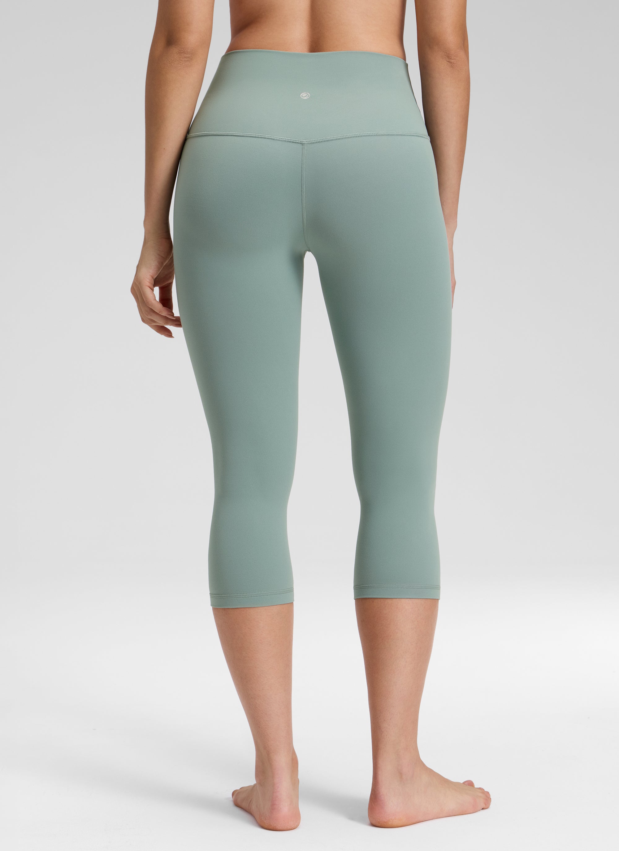CRZ YOGA Women's Yoga Lounge High Rise Butterluxe Yoga Leggings 19'' Crater Green