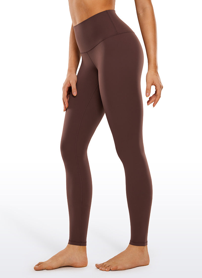 CRZ YOGA Women's Yoga Lounge High Rise Butterluxe Yoga Leggings 30'' Taupe