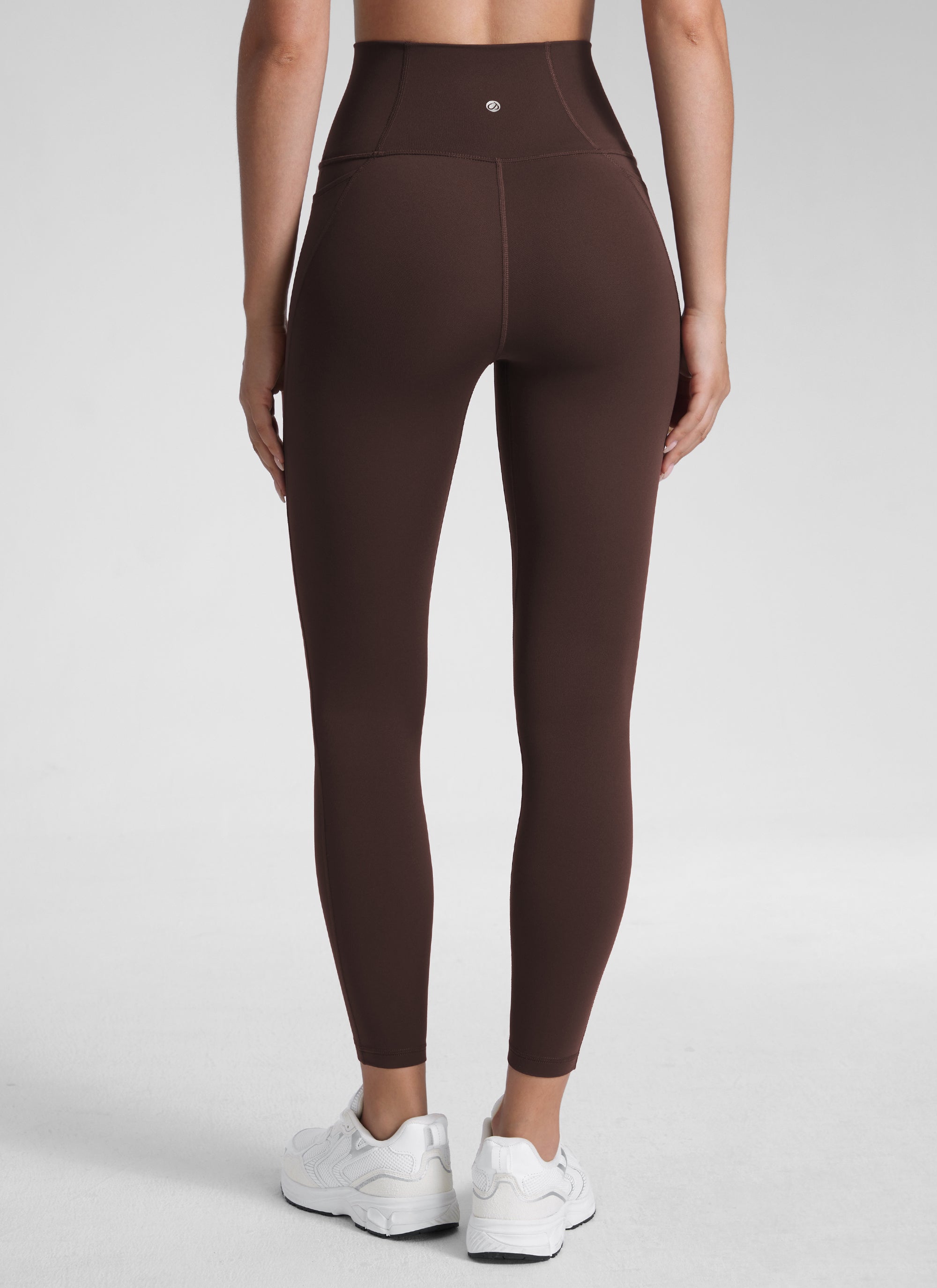 CRZ YOGA กางเกงเลกกิ้งผู้หญิงแบบโยคะButterluxe Pocket Leggings ทรงสูง 25'' สี Hot Fudge Brown