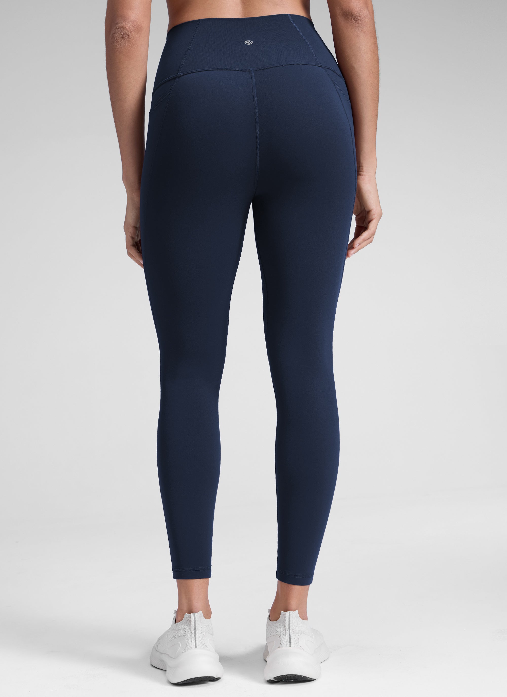 กางเกงเลกกิ้งโยคะเอวสูงมีกระเป๋า Butterluxe ความยาว 25 นิ้ว สำหรับผู้หญิง CRZ YOGA Future Navy