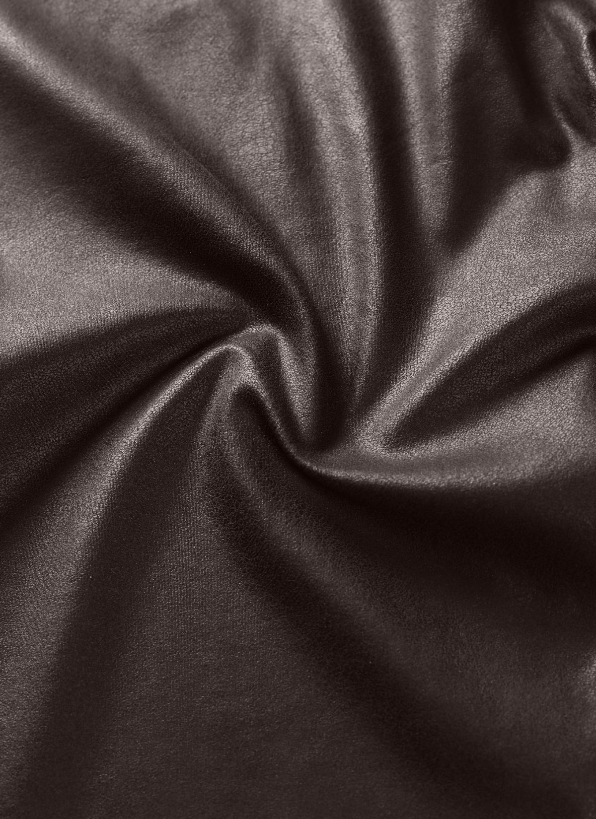 CRZ YOGA Women Butterluxe Matte Faux Leather Leggings 25'' Hot Fudge Brown Foil Pattern
